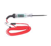 EVTSCAN Automotive Test Pen LED Circuit Tester Digital Display Electric Tester for Voltage Current Detection (Tipo de alambre rojo)