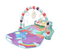 EVTSCAN Baby Kick Piano Soft 5 Pendant Toys Portable Musical Infant Play Gym Mat with Light for 0 to 12 Months