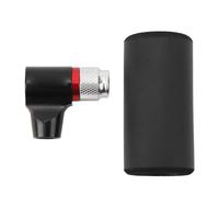 EVTSCAN CO2 Bike Tire Inflator Insulated Sleeve Valve Valve UNF 3/8in Thread 12g 16g 18g 25g Cartridges Bike Pump (Black)