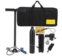 EVTSCAN DIDEEP 0.5L Scuba Oxygen Cylinder Underwater Breather for Diving Scuba Diving Set (Black Oxygen Cylinder with Black Storage Bag)