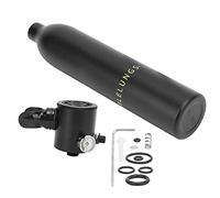 EVTSCAN DIDEEP 0.5L Scuba Oxygen Cylinder Underwater Breather for Diving with Diving Regulator (Oxygen Cylinder Black)