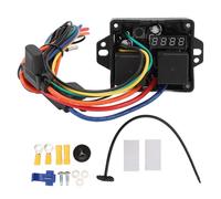 EVTSCAN Digital Fans Controller 12V Adjustable Temperature Electric Fan Control Switch Kit
