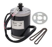 EVTSCAN Electric Brushed Motor Kit High Speed Low Noise DC Motor Conversion Set Electric Scooter Motorcycle 24V 100W