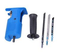 Electric Hacksaw,ABS + High Speed Steel Electric Reciprocating Saw, Electric Drill Attachment For Jigsaw, With 3 Saw Blades, 1 Handle, For Wood Metal Cutting Electric Hacksaw