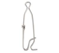 EVTSCAN Fishing Clip Stainless Steel Lure Snap Connector 100mm Saltwater Freshwater Land Offshore