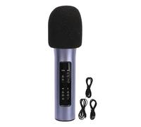EVTSCAN Handheld Microphone Portable Stylish Clear Sound Noise Reduction 500mAh Small Microphone for Singing Live Streaming (Blue)
