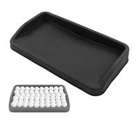 EVTSCAN Heavy Duty Rubber Golf Ball Tray, 4lb, Holds up to 100 Practice Balls, Compatible with all Hitting Mats, Range Ball Tray, Won’t Blow Away(Black)