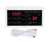 EVTSCAN Indoor Air Quality Meter,5 in 1 PM2.5 HCHO Carbon Dioxide Detector, Portable CO2 Monitor