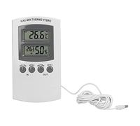 EVTSCAN Indoor Outdoor Digital Hygrometer Thermometer, with Wall Hanging Hole, with Min Max Value, Battery Powered, High Accuracy, for Room Greenhouse Incubator Wine Cellar