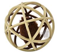 EVTSCAN Interactive Cats Toy, Pet Cat Prisoner Mouse Ball Puzzle Toy Sisal Ball Funny Cat Molars Claw(Brown)