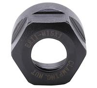 EVTSCAN Latest 1Pcs ER11 Clamping Nut Chuck Holder Clamping Nut for ER11 Collet Tool Handle Tool Lever(M15-Black)