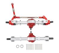 EVTSCAN Metal Gear Axle Set Front and Rear Axle Replacement for D90 D91 D96 D99S MN90 MN96 MN99 MN99S FJ45 1/12 RC Car (Silver)