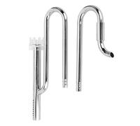 EVTSCAN Metal Lily Pipe Surface Skimmer Steel Stainless Inflow Outflow for Aquarium Planted Tank(16)