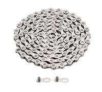 EVTSCAN Mountain Bike Chain 6 7 8 Speed Universal Steel Bike Chain 116L Silver Road Bike Chain Bike Accessory