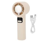 EVTSCAN Portable Handheld Fan 100 Speed LED Digital Display Personal Cooling Fan Rechargeable Battery Operated Quiet Home Office Outdoor (White)