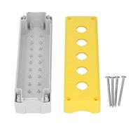 EVTSCAN Push Button Box Control Station Case Switch Shell Waterproof Casing 5 Holes for Equipment