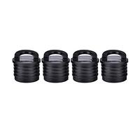 EVTSCAN Rubber Boat Stopper, 4 Pcs Boat Canoe Kayak Boat Scupper Stopper Bungs Drain Holes Plugs Accessories Black