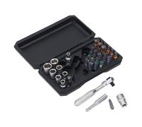 EVTSCAN Screwdriver Socket Wrench Set Labor Saving 72 Teeth Fine Gear 5° Rotation Angle Ratchet Wrench and Screwdriver Socket Set