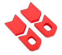 EVTSCAN Silicone Bike Crank Boots Durable Bicycle Crank Arm Protector Cover Crankset Cap Protector for Road Bike Protective Gear Set of 4 Pieces (Red)