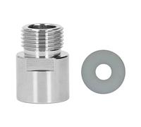 EVTSCAN Soda Cylinder Adapter Metal CO2 Female Thread TR21 4 to Male Thread CGA320 Conversion Kit for Soda Machines