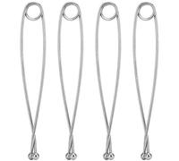 EVTSCAN Stainless Steel Fish Mouth Opener Hook Remover Tool for Toothy Pike Stainless Steel 4PCS