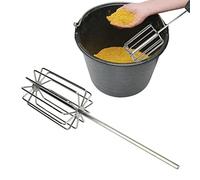 EVTSCAN Universal Stainless Steel Groundbait Whisk Replacement for Fishing and Mixing Groundbaits, Compatible with Most Electric Drill, 11 Blades