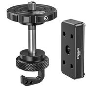 EVUMO Ball Head Converter Adapter + Arca Swiss Saddle Converter Mount | Only Compatible with BOG DeathGrip Tripod, 6061-T6 Aluminium Alloy, CNC-Machined, BOG Deathgrip Conversion Adapter Combo