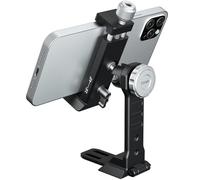 EVUMO Metal phone Tripod Mount, 360° Rotating Phone Holder With Cold Shoe Mount, 6.6cm-10.2cm Extension, Desktop Tripod Phone Mount For Cell Phone, Video Live Streaming, Vlog