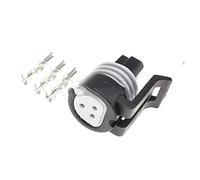EVURU 1-20Sets 3 Pin 12110192 12065287 12078090 0441004 Way Delphi Car Waterproof Automotive Oil Fuel Pressure Sensor Connector Plug (Color : Svart, Size : 20Sets)