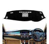 EVURU Car dashboard cover mat For B&MW 5 Series E60 2004 2005 2006 2007 2008 2009 LHD RHD Auto Dashmat 520i 525i 530i 535i Car Dashboard Cover Dash Mat Carpet (Color : Black RHD)