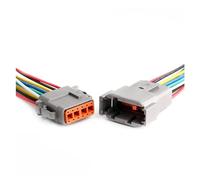 EVURU Deutsch DTM Connector Plug Wire Harness DTM06-2 3 4 6 8 12S DTM04-2 3 4 6 8 12 Pin Car Electronic Waterproof Sealed With Cable (Color : 12P, Size : 1 Pc With 15cm Wire)