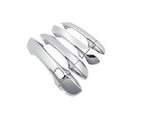 EVURU for Pass&at GT B8 2015~2023 Gloss Black Chrome Door Handle Cover Trim Protective Exterior Accessories Car Door Handle Decor(Color:Silver 4pcs)