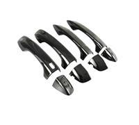 EVURU for Pass&at GT B8 2015~2023 Gloss Black Chrome Door Handle Cover Trim Protective Exterior Accessories Car Door Handle Decor(Color:Blcak 4pcs)