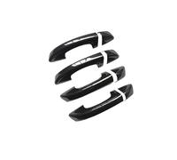 EVURU for Sha&Ran 7N MK2 2010~2022 Smart Door Handle Cover ABS Gloss Black Carbon Fiber Chrome Exterior Accessories Car Door Handle Decor(Color:Carbon Fiber 4pcs)