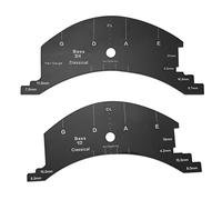 Evvmnaks 1 3/4 1/2 Beth Viola Cello Bass Bridges Code Cutting Template Bridges Repair Reference Tool Multifunctional Mold Template Bridges Repair Reference Tool