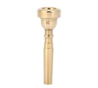 Evvmnaks 1 Piece Horn Mouthpiece Gold Plated Brass Trumpet Mouthpiece 5C Trumpet Mouthpiece Musical Instrument Accessories Gold