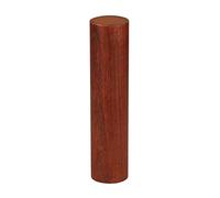 Evvmnaks 1 Piece Round Mahogany Sand Barrel Children'S Enlightenment Early Education Toy Hand-Shaking Sand Bell Ring Red Wood Color