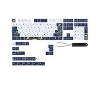 Evvmnaks 136-Key PBT Keycap for 61/68/87/96/98-Key Mechanical Keyboard with Original Height Sublimation Keycap