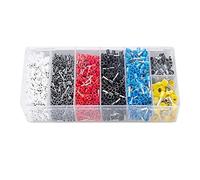 Evvmnaks 1900Pcs Wire Ferrules Terminals Kit Wire Insulated Cord Pin Ends Terminals Kit for Electric