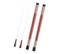 Evvmnaks 2 Pack Music Baton Rosewood Handle Musical Conducting Batons with Baton Case for Choral Symphony Concert