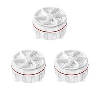 Evvmnaks 3PCS Mini Washing Machine USB Two-Way Rotating Turbine Portable Washing Machine for Sock Underwear for Travel