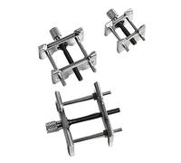 Evvmnaks 3Piece Metal Watch Movement Holder Fixed Base Watch Repair Maintenance Tool Silver Metal for Watchmaker Multi Function Vise Clamp