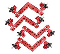 Evvmnaks 4 Pack 90 Degree Positioning Squares Right Angle Clamping 5.5X5.5inch Woodworking Carpenter L-Type Corner Clamping Tool
