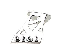 Evvmnaks 4 Strings Banjo Tailpiece for Guitar Replacement Accessory,Silver