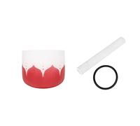 Evvmnaks 8-Inch Quartz Frosted Crystal Singing Bowl Meditation Decompression Singing Bowl Suit Percussion Instrument