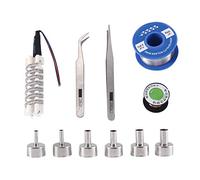 Evvmnaks 8586 Air Nozzle Tweezers for Hot Dismantling Air Soldering Station Kit Replacement Spare Parts Accessories