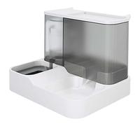 Evvmnaks Automatic Pet Feeder, 2-in-1 Food and Water Bowl Set, Automatic Water Fountain and Food Dispenser