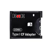 Evvmnaks Black Adapter Plastic Adapter Support SD SDHC SDXC MMC Card to Standard Compact Flash Type I Card Reader Converter