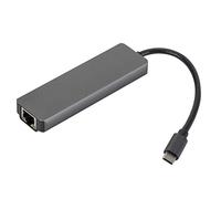 Evvmnaks Docking Station Type-C to HDTV USB-C HUB Network Card TYPE to Gigabit Network Card HD