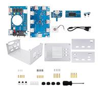 Evvmnaks For Mister FPGA 32MB Motherboard+USB Hub V2.1 with DIY Metal Case Kit for Terasic DE10-Nano Mister FPGA(Silver)